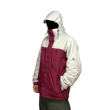 【USED】00's NIKE ACG OUTER RAYER3 WINTER JACKET OFF WHITE×BURGUNDY