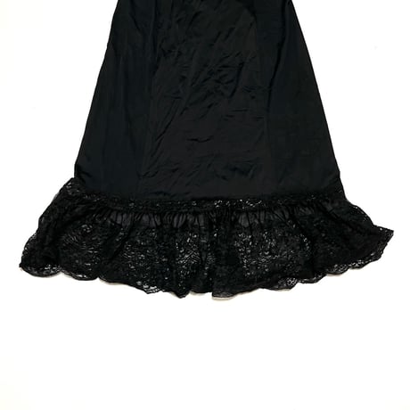 【USED】60's Van Raalte LINGERIE SLIP DRESS BLACK