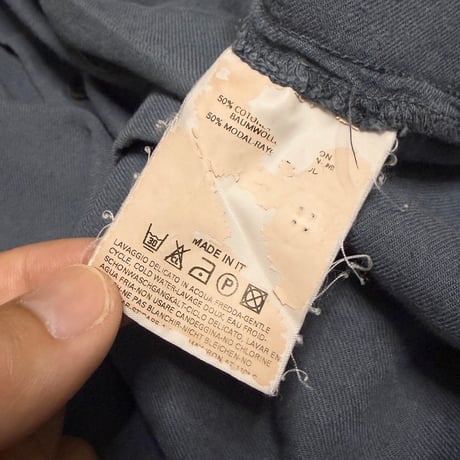 【USED】Martin Margiela 10 2002AW Slate Blue Utility Shirt