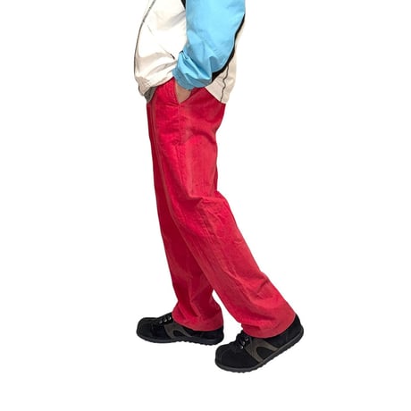 【USED】90's Ralph Lauren COTTON WORK TROUSERS RED