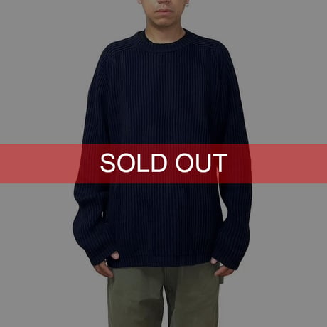 【USED】90'S-00'S J.CREW COTTON RIBBED KNIT SWEATER