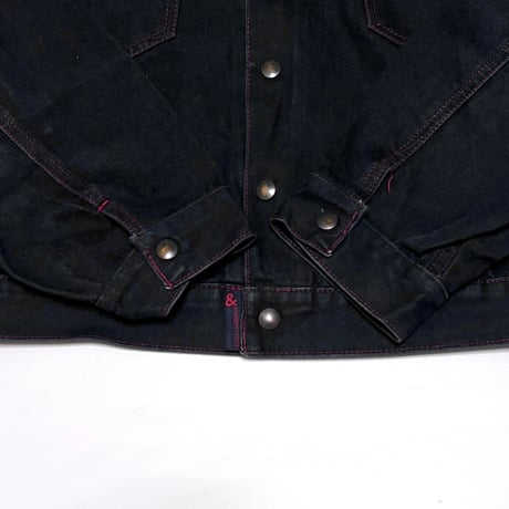 【USED】90's-00's & DOLCE & GABBANA DENIM JACKET BLACK