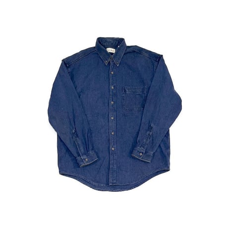 【USED】90'S L.L.BEAN SASHIKO WEAVE B.D SHIRT