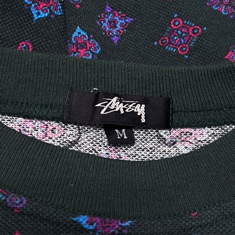 【USED】80's OLD STUSSY PIQUE POCKET T-SHIRT
