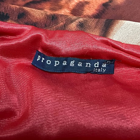 【USED】90's-00's propaganda Italy MARBLE LEOPARD SKIRT