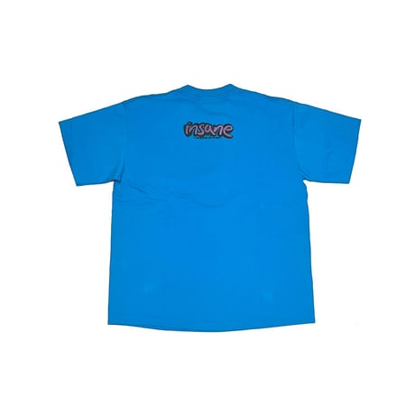 【USED】90's insane Look into my eyes T-SHIRT SKY BLUE②