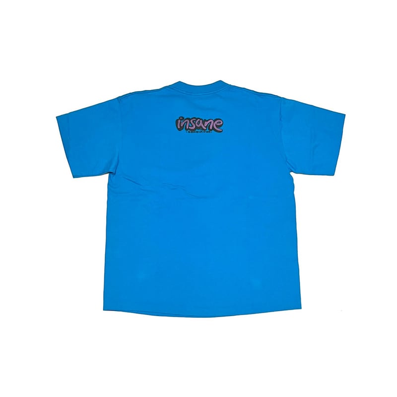 USED】90's insane Look into my eyes T-SHIRT SKY USED】90's insane Look into my eyes T-SHIRT SKY