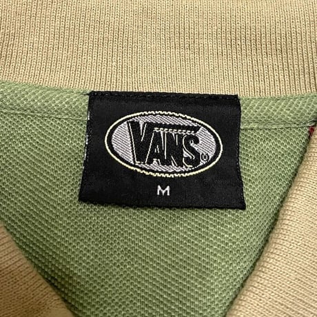 【USED】90'S-00'S VANS CRAZY COLOR STRIPE POLO SHIRT