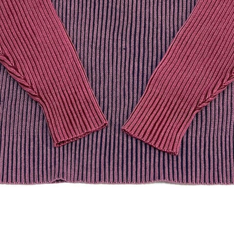 【USED】90'S-00'S LEVI'S OVER DYE RIB KNIT SWEATER