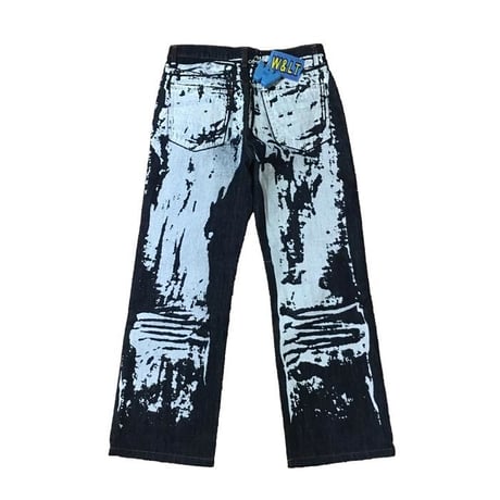 【DEADSTOCK】90'S W&LT JEANS PAINT BUGGY TROUSERS