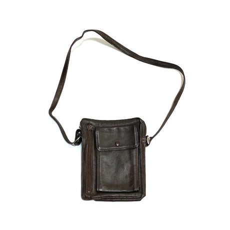 【USED】90'S LEATHER UTILITY POCKET MINI SHOULDER BAG
