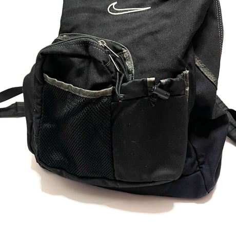 【USED】90's NIKE BACKPACK with POUCH POCKET & PLASTIC BOTTLE HOLDER