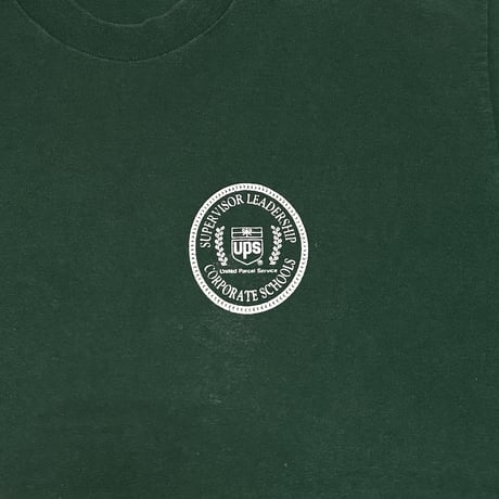【USED】90's UPS SUPER VISOR LEADERSHIP CORPORATE SCHOOLS T-SHIRT
