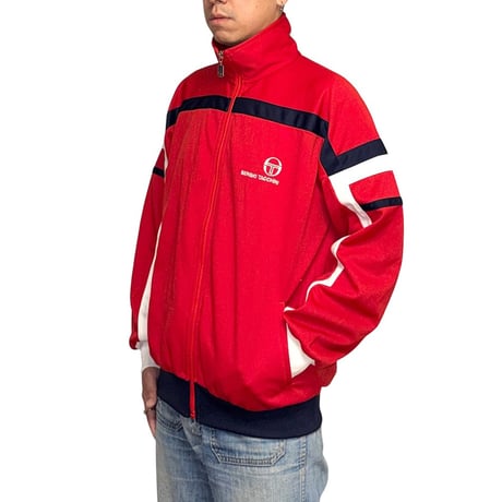 【USED】80’s Sergio Tacchini Track Jacket Red Made in Italy