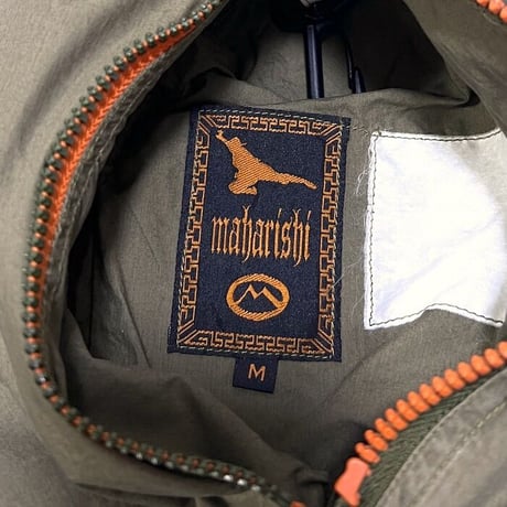 【USED】90'S MAHARISHI GIMMICK SHIRT BLOUSON KHAKI×ORANGE