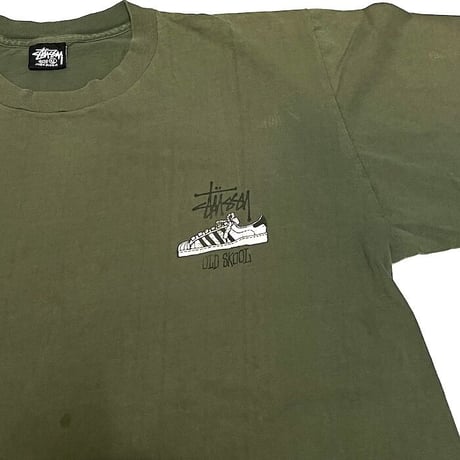 【USED】80'S STUSSY OLD SKOOL FLAVOR T-SHIRT