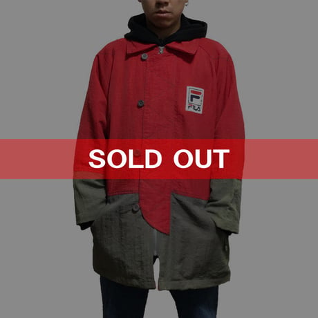 【USED】90'S FILA NYLON COVERALL