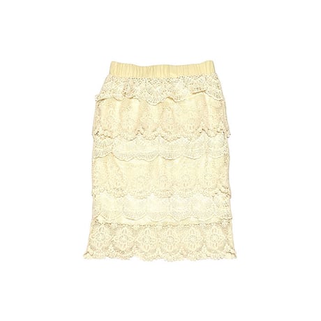 【USED】00'S ORIGAMI by vivien CROCHETED LACE SKIRT