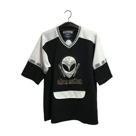 【USED】90'S ALIEN & NATION FOOTBALL T-SHIRT