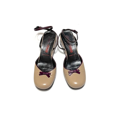 【USED】00's miu miu BALLET MULE SHOES