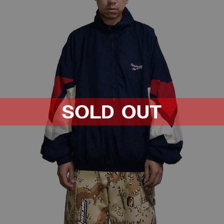 【USED】90'S REEBOK NYLON PULLOVER