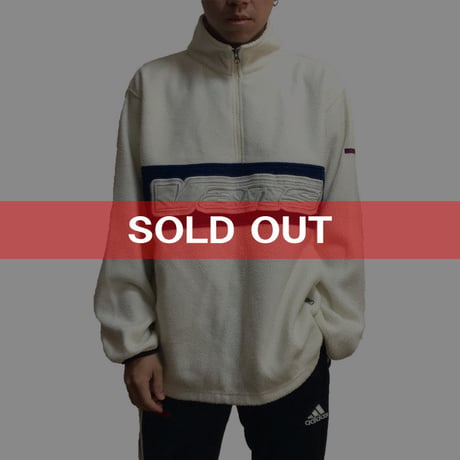 【USED】90'S-00'S VANS FLEECE TOP WHITE