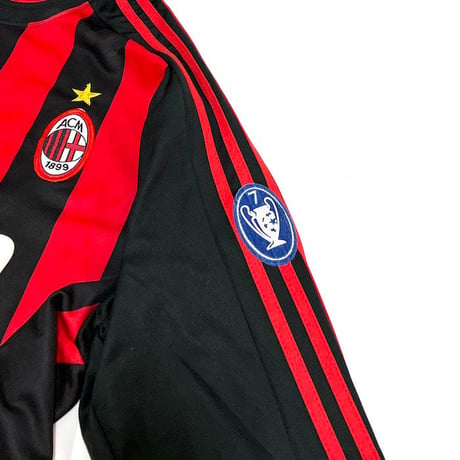 【USED】ADIDAS AC MILAN 2008-2009 HOME COLOR REPLIKA L/S UNIFORM