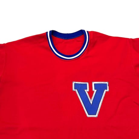 【USED】70's-80's HARV-AL V-LOGO FOOTBALL T-SHIRT