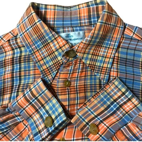 【USED】90'S VIVIENNE WESTWOOD MAN CHECK SHIRT