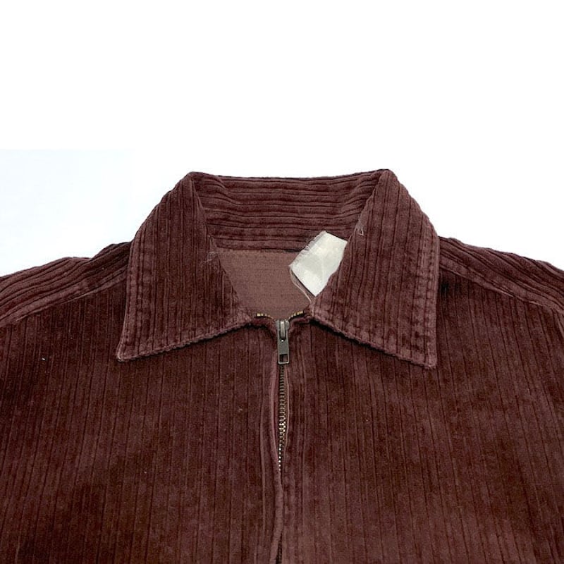ジャケット・アウター 90s EURO label wide-wale corduroy jacket USED】90'S AIR WALK WIDE WALE CORDUROY ZIP JACK