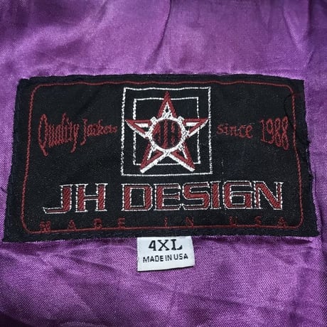 【USED】90'S JEFF HAMILTON JH DESIGN SUPER OVERSIZED LEATHER RACING JACKET