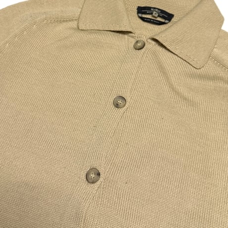【USED】2010's Max Mara Weekend Line Collared Knit Cardigan Beige