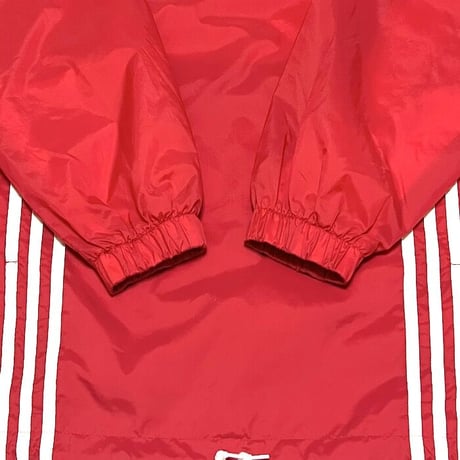 【USED】90'S ADIDAS OVERSIZED HALF-ZIP NYLON PULLOVER JACKET