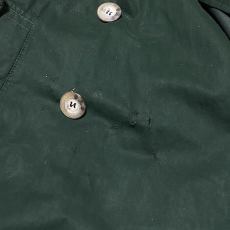 【USED】80'S-90'S GIORGIO ARMANI LONG TRENCH COAT GREEN