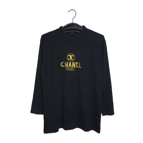 【USED】BOOTLEG CHANEL EMBROIDERED L/S T-SHIRT