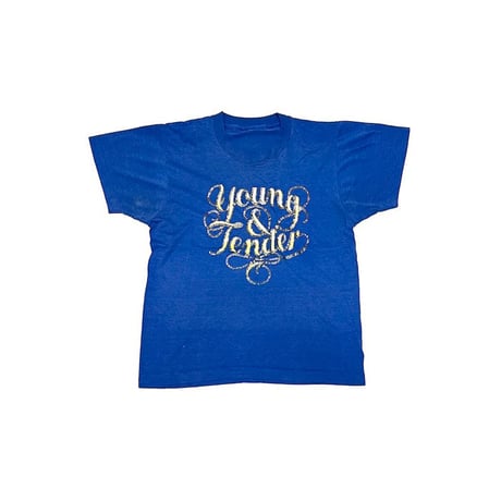 【USED】70'S Young & Tender T-SHIRT BLUE