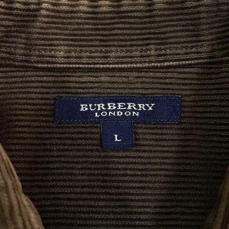 【USED】00'S BURBERRY LONDON CORDUROY SHIRT
