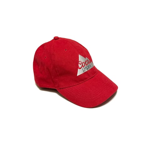 【USED】00's Coors LIGHT BEER Embroidered Logo Cap