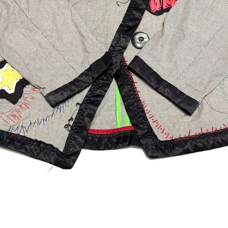 【USED】2010s Desigual Patchwork Chaos Tailored Jacket