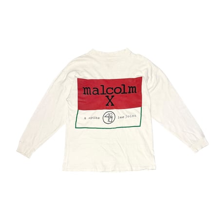 【USED】90's Malcolm X Spike Lee MOVIE L/S T-SHIRT