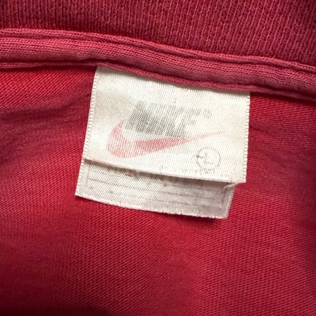 【USED】90's NIKE Jumpman Embroidered Logo T-Shirt Red