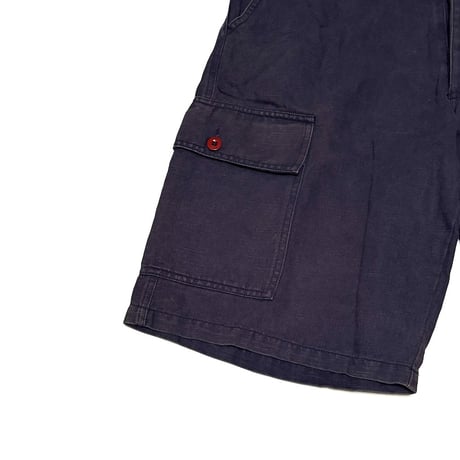 【USED】90's ARMANI JEANS DRY COTTON CARGO SHORTS