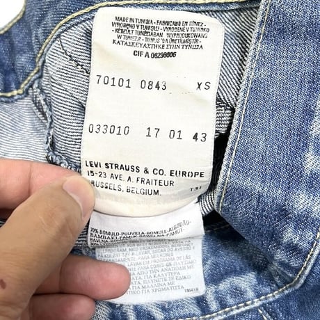 【USED】00'S EURO LEVI'S ENGINEERED JEANS SHORT DENIM JACKET