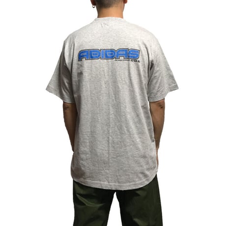 【USED】90'S ADIDAS RUBBER PATCH LOGO T-SHIRT