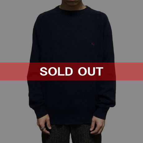 【USED】BURBERRY COTTON KNIT SWEATER
