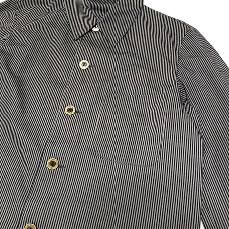 【USED】90's agnès b. homme PARIS STRIPE JACKET with BARTH BUTTON