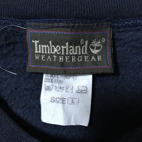 【USED】90'S TIMBERLAND EMBROIDERY SWEATSHIRT