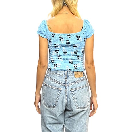 【USED】90'S MADE IN ITALY OF BENETTON TOP SKY BLUE