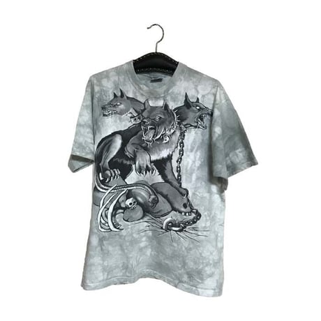 【USED】90'S LIQUID BLUE T-SHIRT KERBEROS