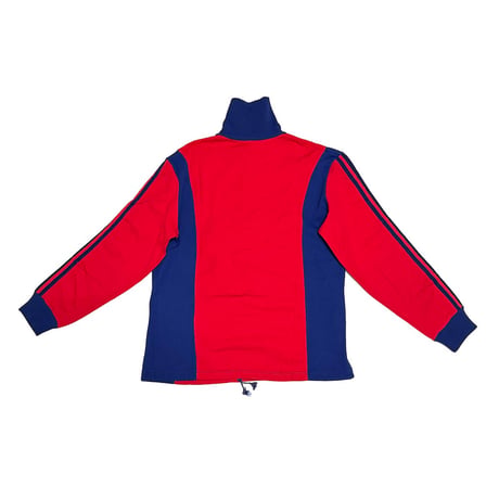 【USED】80's adidas Trefoil Half-Zip Track Top Red/Navy Made in Yugoslavia